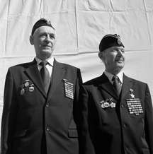 Alexander Ivanovich Koveshnikov, b.1930, Young Seaman, Baltic Fleet; Viktor Nikolayevich Kharchev, b.1928, Young Seaman, Northern Fleet